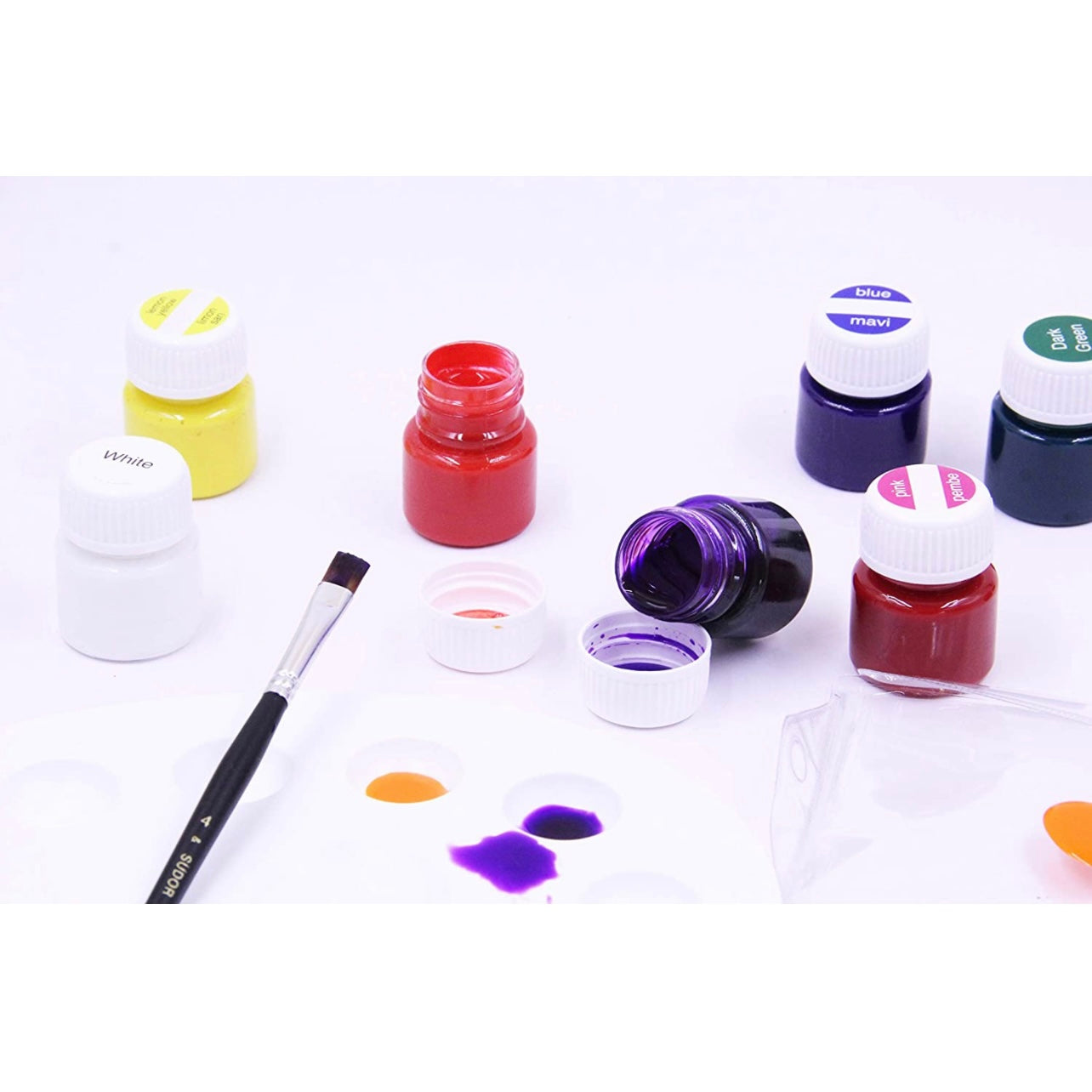 Sudoor Monalisa Glass 10 Colors 15 ml Paint || الوان زجاج موناليزا سودور ١٠ لون حجم ١٥ مل