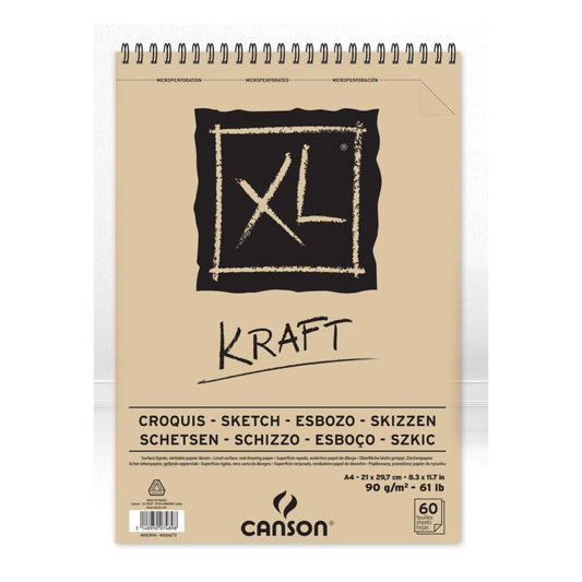 Canson XL KRAFT Sketch Pad  || دفتر رسم كانسون خشن XL