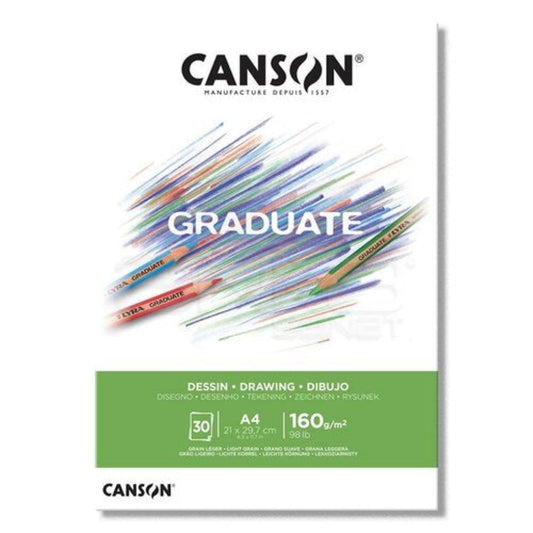 Canson GRADUATE Drawing A4  || A4 دفتر رسم كانسون جراديوت دراونج
