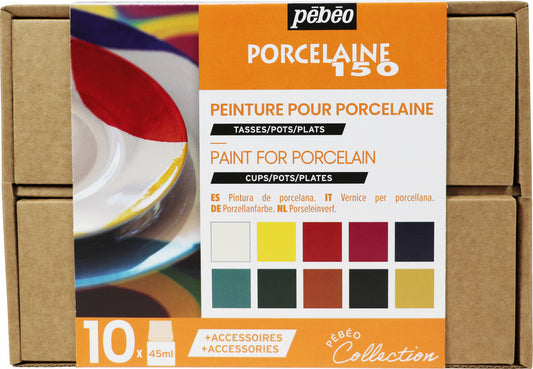 Pebeo Porcelain Set || طقم الوان سيراميك و بورسلان بيبيو