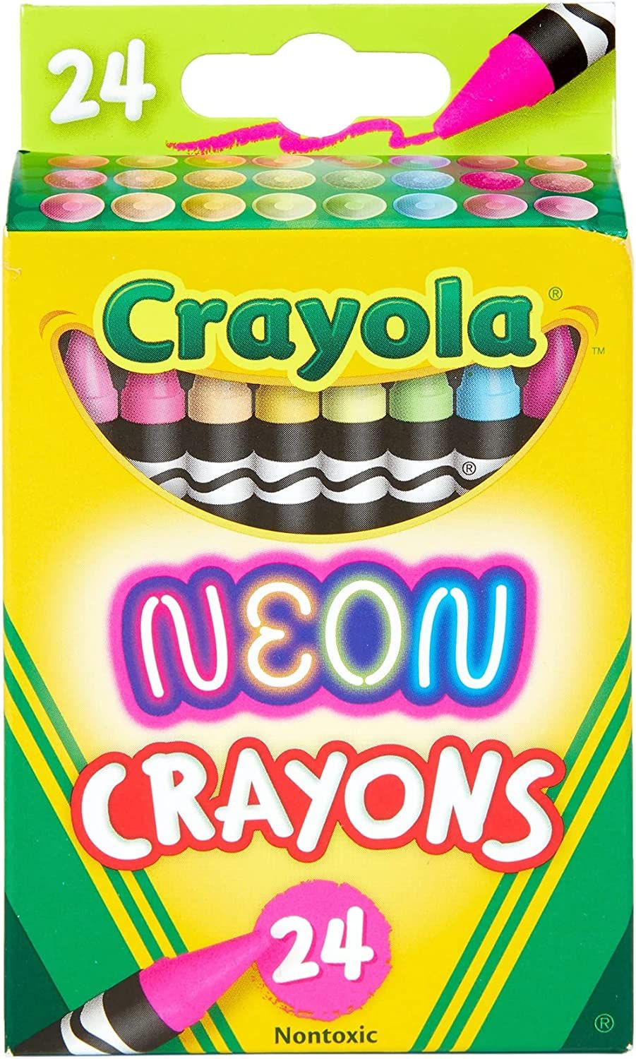 Crayola Neon 24 Color Crayon || الوان شمعية كرايولا نيون ٢٤ لون