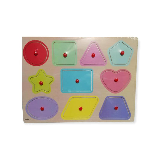 Puzzles Colored Shapes 10 Pcs || بازل اشكال ملونة ١٠ قطعة 
