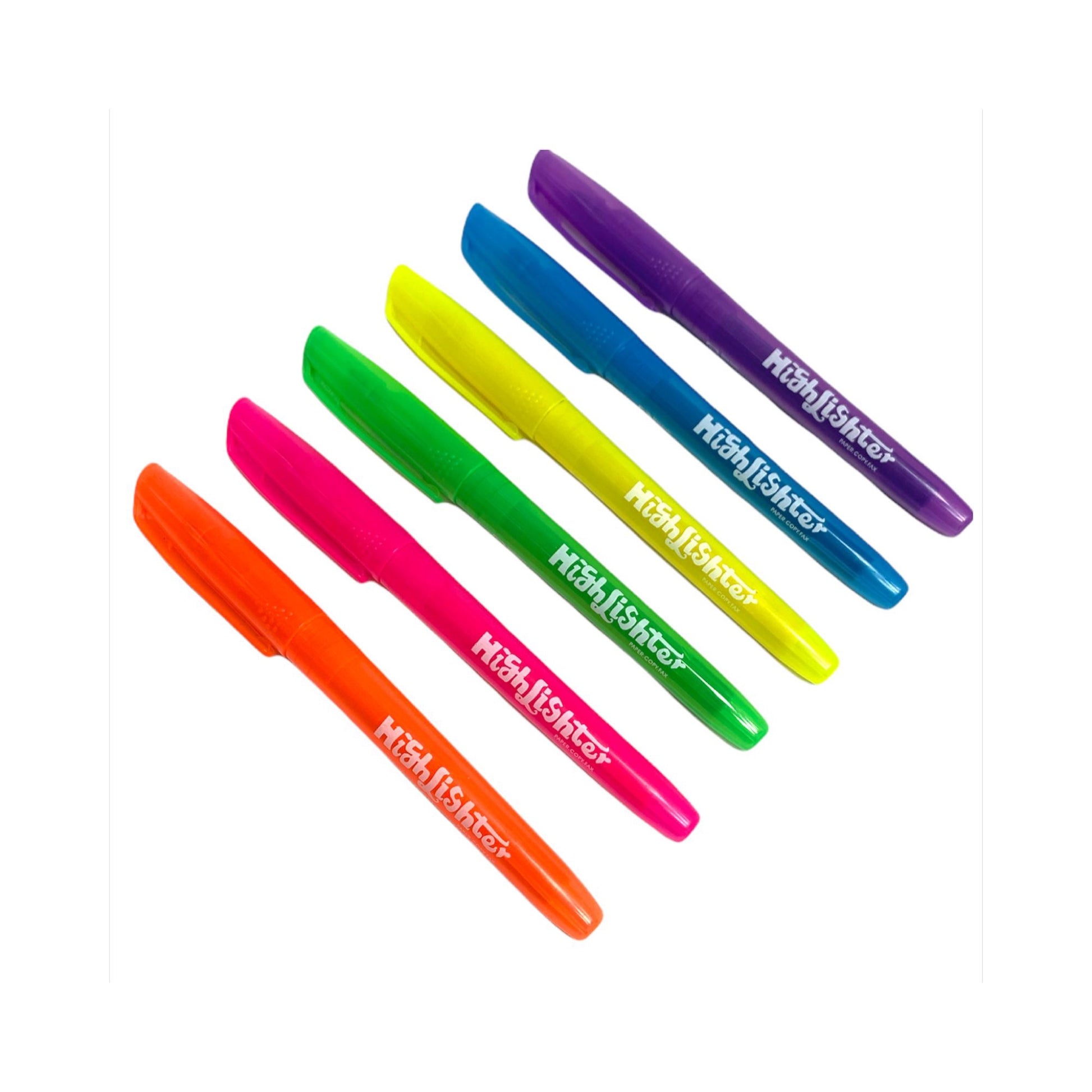 A&T Color Me Highlighters 6 Pack || اقلام فسفوري ملونة للتخطيط 6 لون