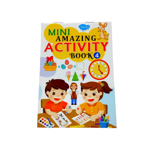Mini Amazing Activity Book 4 || دفتر تعليم ونشاطات اطفال انجليزي الجزئ ٤