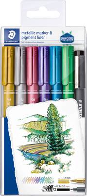 Staedtler Decorative marker Assorted colour waterproof || قلم ماركر للديكور من ستيدلر الوان متنوعة مقاومة للماء