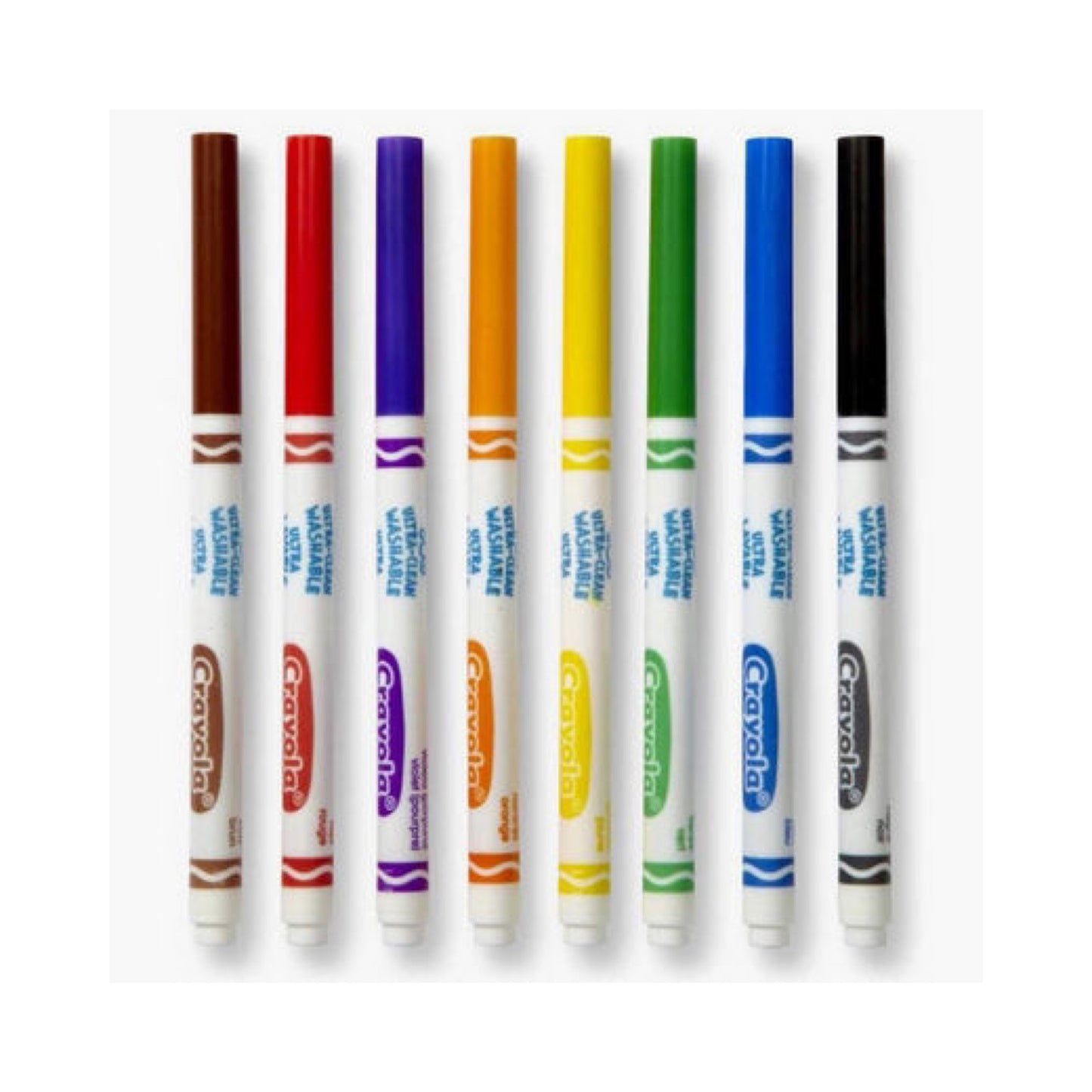 Crayola Ultra Clean Washable Markers 8 Colors || الوان كرايولا قابله للغسل ٨ لون⁩