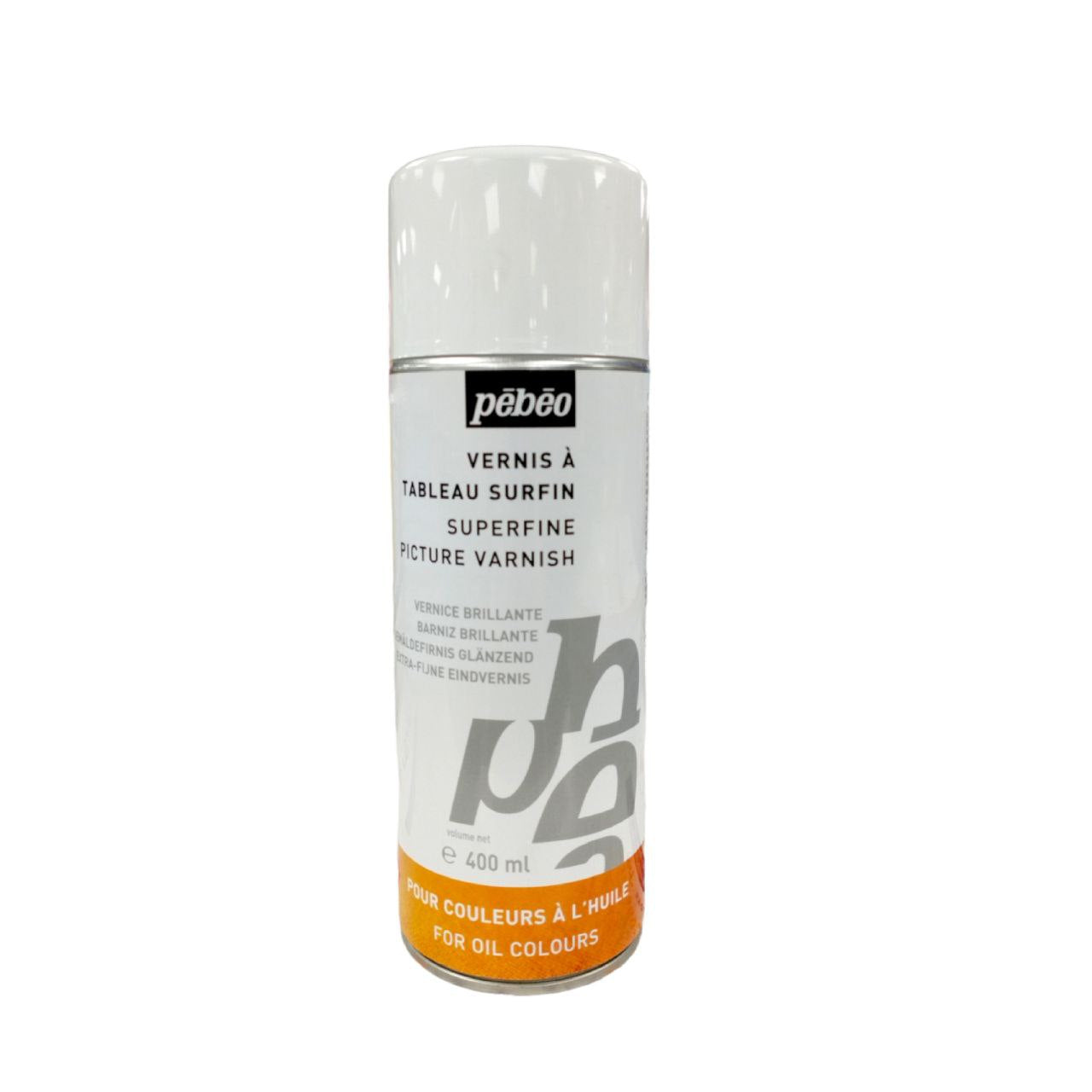 Pebeo Spray Superfine Picture Varnish Brilliant For Oil and Acrylic Colors 400 ml || ورنيش سبراي بيبيو لامع ٤٠٠ مل للزيتي و اكريليك 