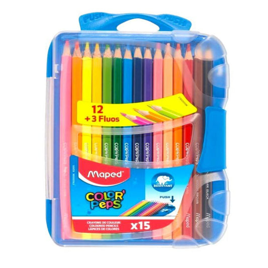 Maped Colored Pencils 15 Colors || الوان خشبيه مابد 15 لون