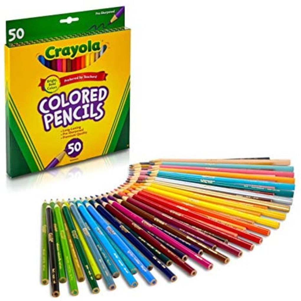Crayola Colored Pencils 50 Colors || الوان خشبية كرايولا ٥٠ لون