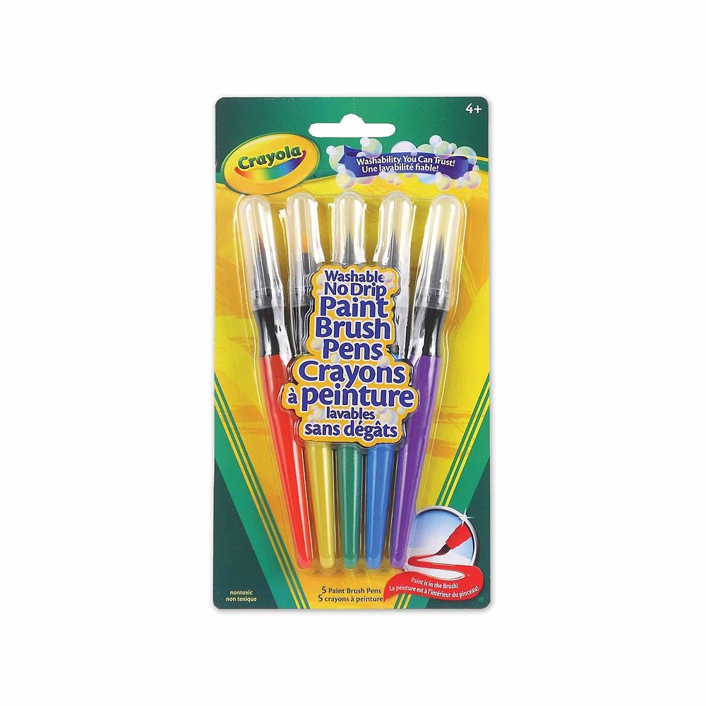 Crayola Washable No Drip Paint Brush Pens || الوان كرايولا برش ماركر