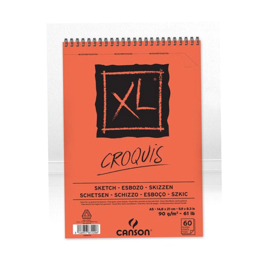 Canson XL CROQUIS Sketch Pad A5 || A5 دفتر رسم كانسون خشن XL