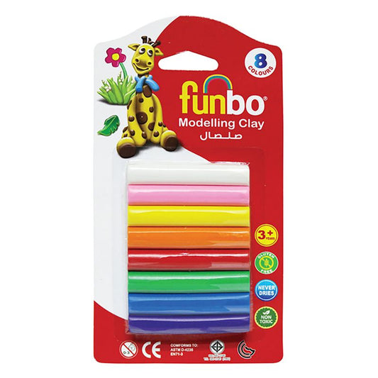 Funbo Modeling Clay 8 Colors || طين صلصال فنبو ٨ لون