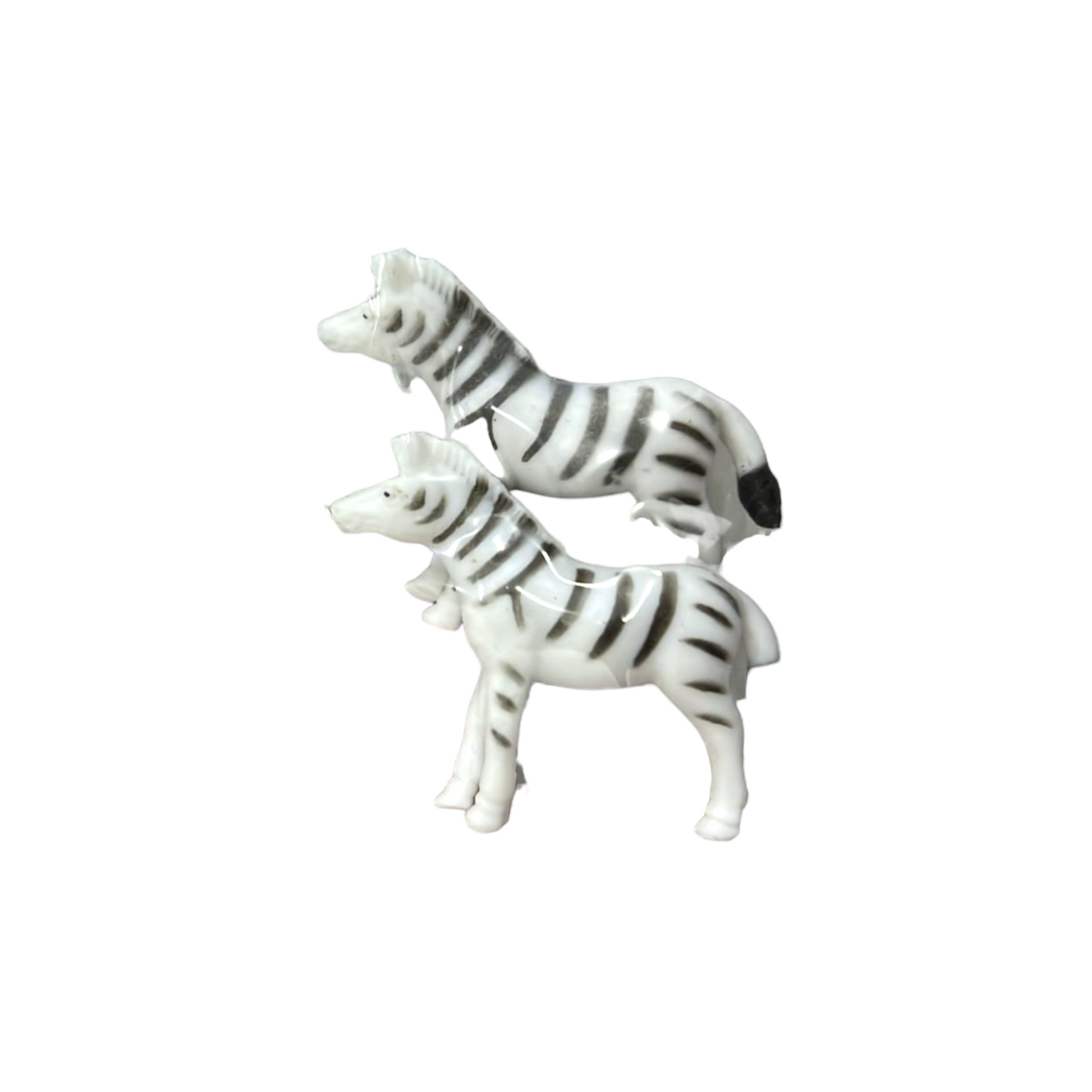 A&T Mini Toys 2 Zebra || مجموعة مجسمات العاب صغيرة ٢ زيبرا