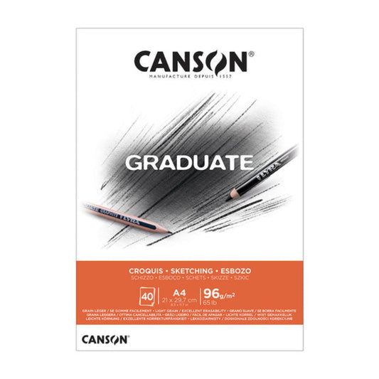 Canson® Graduate Sketching A4 || A4 كراسة رسم سكتش كانسون حجم