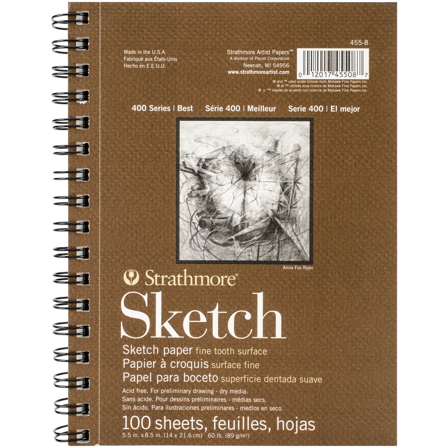 Strathmore Sketch Paper 14.8 x 21 cm 89 gm || دفتر رسم سكيتش ستراثمور 89 جم