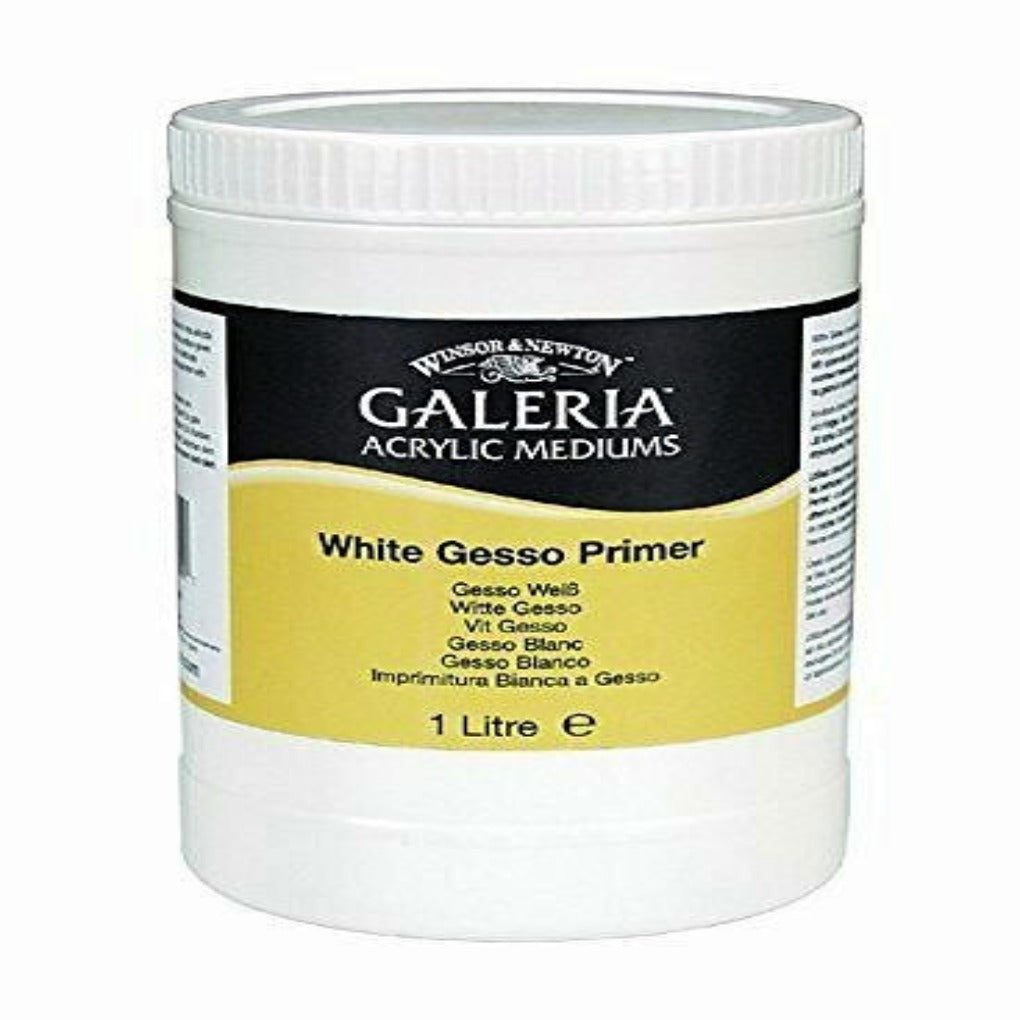 Winsor & Newton Galleria White Gesso Primer 1 Litre || جيسو ابيض ماركة ونسر اند نيوتن