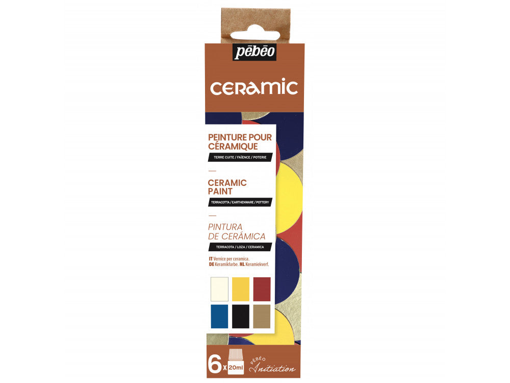 Pebeo Ceramic 6 Color Set 20 ml || مجموعه الوان بيبيو سيراميك 6 لون حجم 20 مل